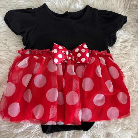Disney Other - Disney Baby Black and Red Minnie Mouse Outfit size 9-12 months